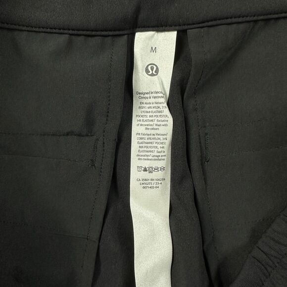 NWT lululemon Tapered-Leg Mid-Rise Pant 7/8 Length Luxtreme Black Size Medium - Picture 10 of 11